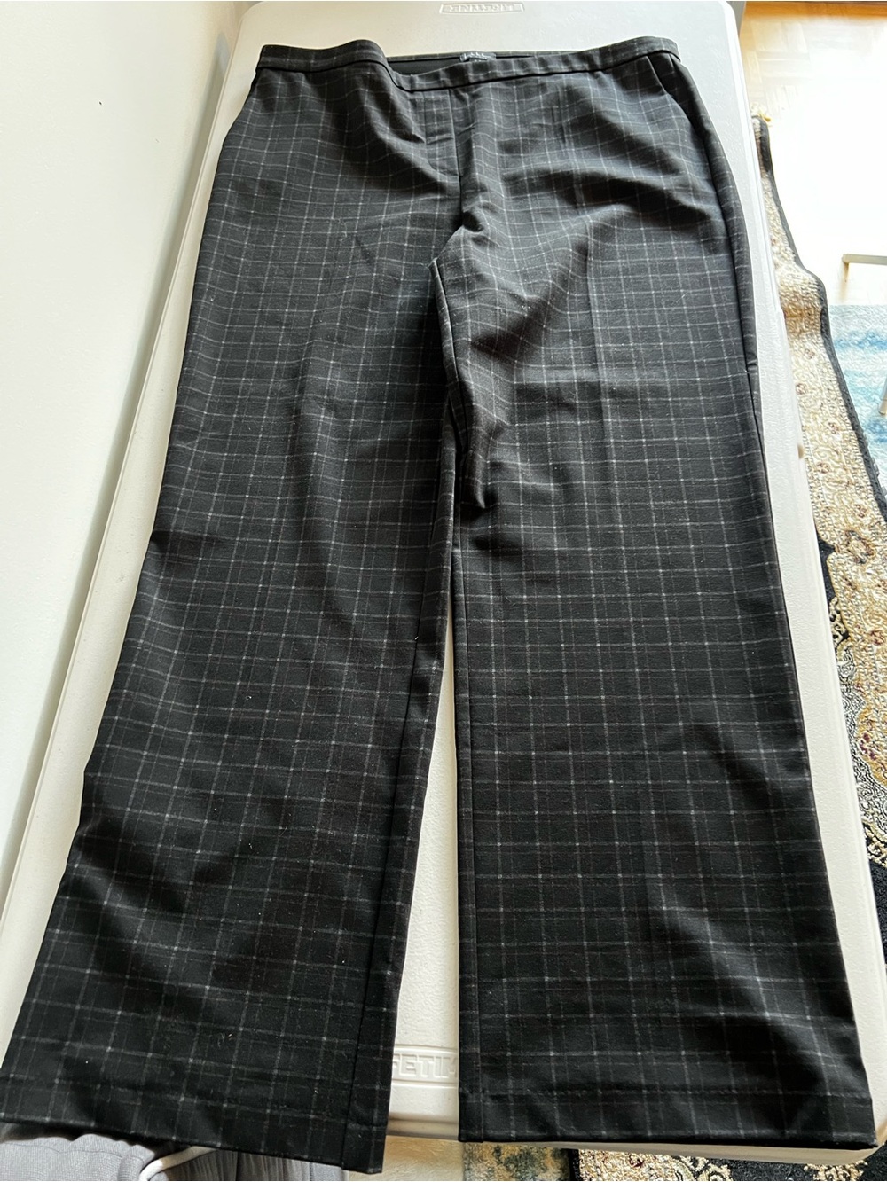 Women’s Black Windowpane Dress Pants